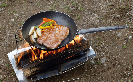 ファイバーライン スキレット 26cm フライパン CAPTAIN STAG キャプテンスタッグ キッチン用品 アウトドア用品 キャンプ用品 10000円以下 1万円以下 【010S551】