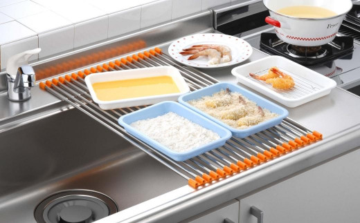 スノコロロ オレンジ キッチン用品 燕三条製 ステンレス製 [株式会社オビタス] 【011S113】