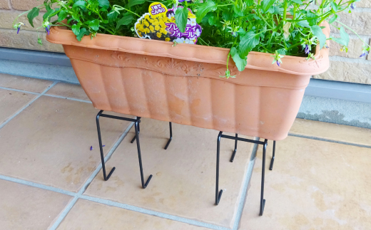 プランタースタンドファイン　大・小各4個セット ガーデニング 植木鉢スタンド プランタースタンド [株式会社オビタス]【011S172】