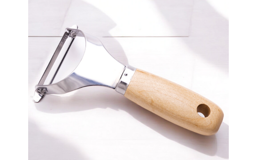 ねぎピーラー(白髪ねぎ)と木柄ピーラー 皮むき 時短 調理器具 キッチン用品 キッチンツール 燕三条製 [小柳産業]【011S205】