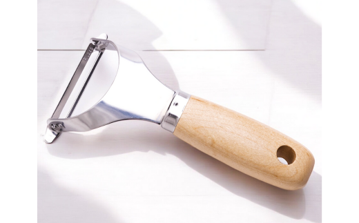 千切りスライスと木柄ピーラー 皮むき 時短 調理器具 キッチン用品 キッチンツール 燕三条製 [小柳産業]【012S096】