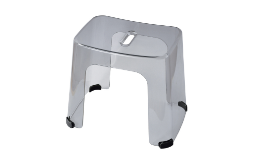 バスアクリア3点セット ライトグレー バススツール お風呂椅イス バスアクリア 湯おけ 手おけ バス用品 お風呂用品 プラスチック [PEARL LIFE] 【012S109】