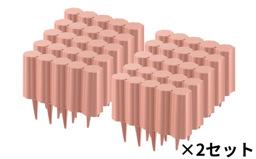 ガーデンフェンスセット ブラウン 20個 ガーデニング 花壇 簡単設置 軽量 軽い おしゃれ 燕三条製 [株式会社オビタス]【013S096】