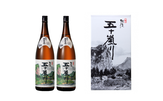 特別本醸造 越後五十嵐川 1800ml×2本 化粧箱入 日本酒 一升瓶 食中酒 [福顔酒造]【014S122】