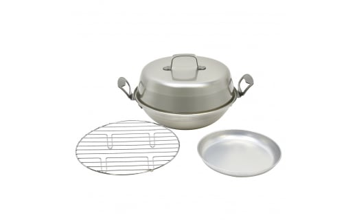 [ベルモント] 鉄製 燻製鍋27cm（クリア） スモーカー 燻製 キャンプ用品 アウトドア用品 家庭用 【015S020】