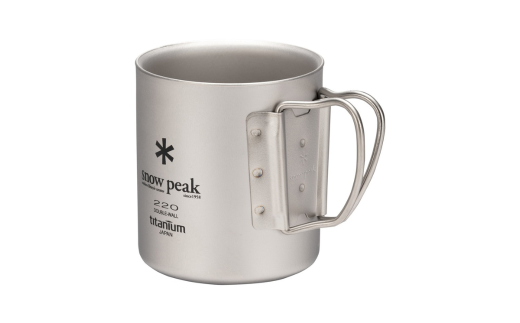 スノーピーク チタンダブルマグ 220 フォールディングハンドル MG-051FHR (Snow Peak) キャンプ用品 アウトドア用品 防災 防災グッズ 防災用品【017S130】