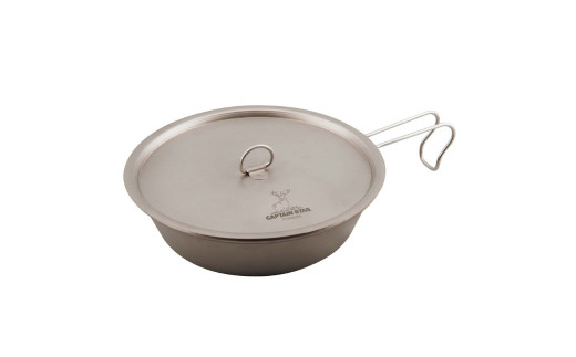 チタン製フライパン17cm フタ付き キャプテンスタッグ CAPTAIN STAG アウトドア用品 キャンプ用品 キッチン用品 【018S056】