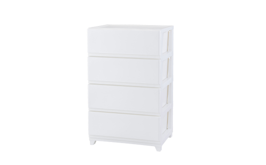 デコニーシーヴォ ワイド 4段 ホワイト チェスト 収納ボックス 衣装ケース 収納ケース 新生活 一人暮らし [JEJアステージ] 【021S061】