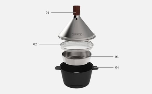 [APELUCA] 卓上燻製器 TABLETOP SMOKER キャンプ用品 アウトドア【026P001】