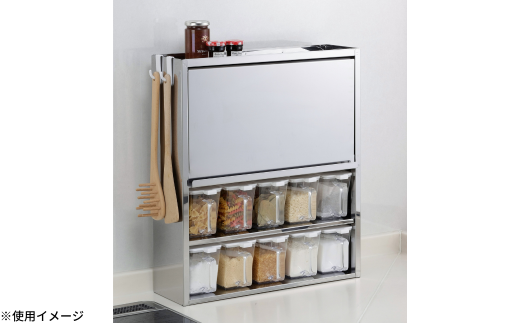 スパイスラック10杯 キッチン用品 ステンレス キッチン収納 調味料入れ 燕三条製 [株式会社オビタス]【032S015】