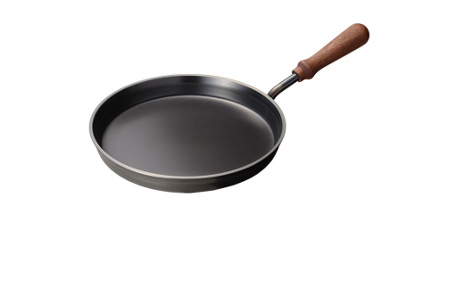 [大人の鉄板] 4.5mmの厚みが肉の旨みを引き出す フライパン26cm（蓋付き）&ウッドボードセット【038P007】