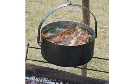 [ベルモント]ステンレスダッチオーブン 8インチ ステンレス製 直火・IH対応 キャンプ用品 アウトドア用品 調理器具【040S006】