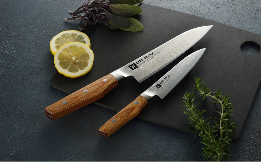 [雲竜] 包丁2本セット(三徳包丁・ぺティナイフ) 庖丁 三徳17cm ペティ12.5cm 匠 UN-RYU 下村工業 燕三条製 キッチン用品 新生活 一人暮らし【062S003】