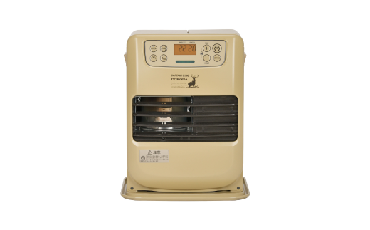 [キャプテンスタッグ×コロナ] 石油ファンヒーター ベージュ 7～9畳用 ポータブルバッテリー対応 ポータブル電源対応 アウトドア用品 キャンプ用品 暖房 屋外使用 灯油ストーブ FH-CP25CS 【079S003】