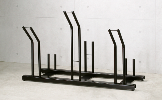 頑丈自転車ラック 3台用 サイクルスタンド 収納 新生活 横風に強い 燕三条製【082S001】