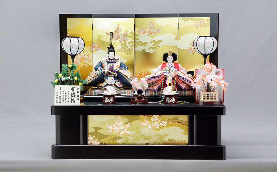 [隆和堂] 伝統工芸士作 お雛様 雛人形（ひな人形） 御所絵巻【745P001】