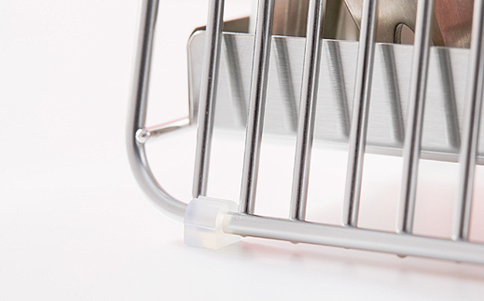 おしゃれなステンレス製キッチン用品 ツールスタンドS シルバー[ハナウタ]【010P006】