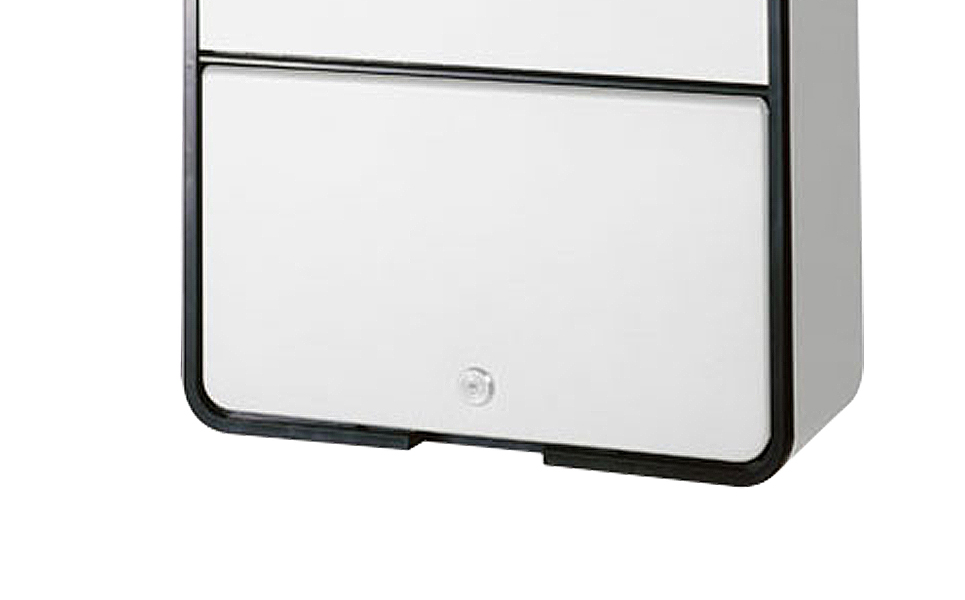 [グリーンライフ] 鍵付スチール郵便ポスト（郵便受け） マットアイボリー【015P014】