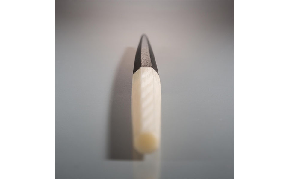 八角箸（はし）[日本うさぎ 白] 黒檀 230㎜ 箸 高級箸 贈答用箸 23cm 燕三条製 ものづくり [マルナオ]【028P007】 [028P007]