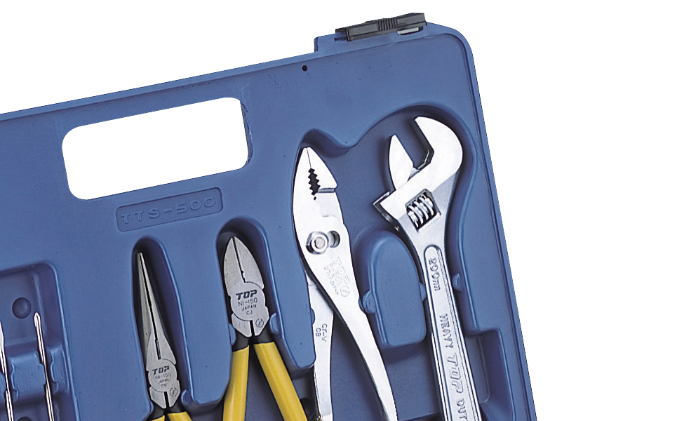 [トップ工業] DIYにも便利 家庭用工具16点セット【044P001】