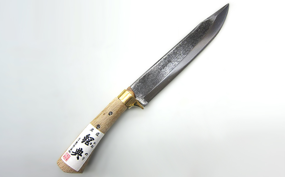 [五十嵐刃物工業] キャンプ用品にあると便利なナタ 山鉈片刃（木鞘付）　アウトドアにも【055P004】