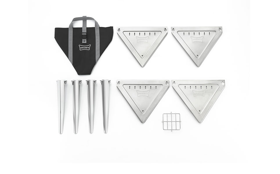 キャンプ用品 組立式焚き火台(焚火台)  アウトドア焚き火台　キャンプ焚き火台 燕三条 [UCCHI’S] 【055P010】