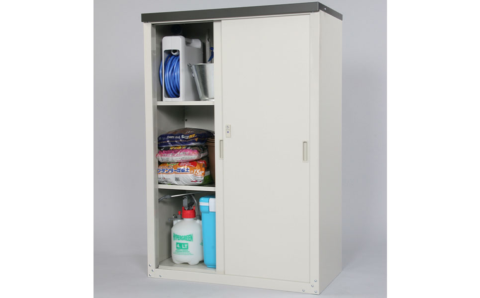 [グリーンライフ] 倉庫や物置として便利 家庭用収納庫 132【055P014】