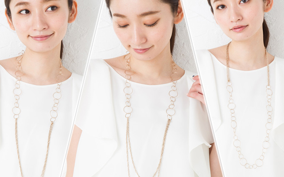 [leger（レジエ）] 純チタンネックレス マーメイドバブル【078P001】