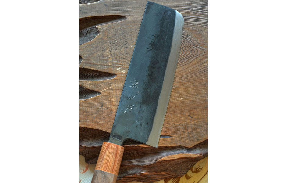 黒打菜切包丁 鉄製包丁 燕三条製 [渡辺刃物製作所]【085P019】