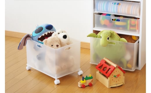 収納ボックス インボックス L クリア 3個セット 取っ手付 収納ボックス 衣類 収納ケース カラーボックス おもちゃ収納 押し入れ収納 新生活 一人暮らし 10000円以下 1万円以下 【010S074】