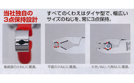ダイヤ型トラスねじプライヤー（DS-150TZ） [3.peaks（スリーピークス）] 10000円以下 1万円以下 【010S122】