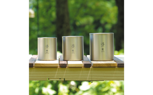 [ベルモント] チタンスタッキングダブルマグカップ Hitoe220 アウトドア用品 キャンプ用品 燕三条製 【010S465】