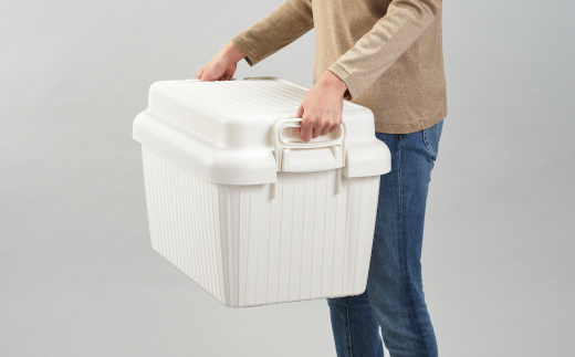 コンテナボックス ベリアスボート L グレー 蓋つき コンテナボックス 収納コンテナ アウトドア boxコンテナ 屋外収納 収納ケース 新生活 一人暮らし 【011S026】