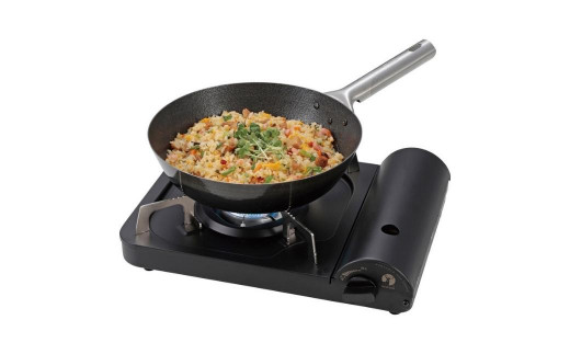 ファイバーライン 本格炒め鍋(FRYUNG PAN) 24cm フライパン IH対応 オール熱源対応 CAPTAIN STAG キャプテンスタッグ キッチン用品 アウトドア用品 キャンプ用品 調理器具【011S102】