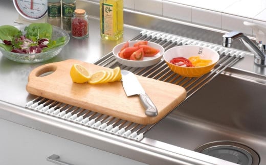 スノコロロ ホワイト キッチン用品 燕三条製 ステンレス製 [株式会社オビタス] 【011S116】