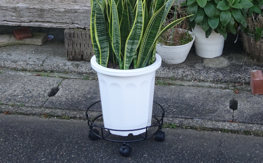 キャスター付鉢のせ台 M 植木鉢台 室内利用可 屋外 園芸用品 [株式会社オビタス] 【011S155】