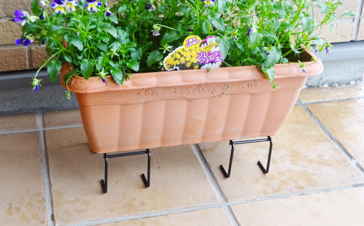 プランタースタンドファイン　大・小各4個セット ガーデニング 植木鉢スタンド プランタースタンド [株式会社オビタス]【011S172】