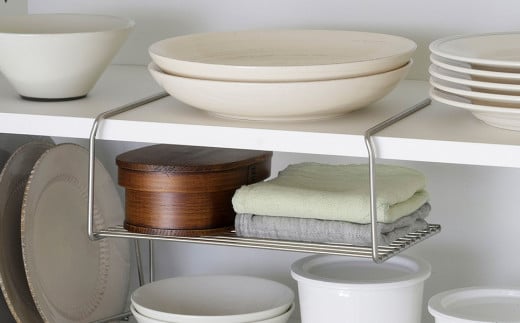 [家事問屋] スペースラック26 食器収納 食器棚収納 キッチン収納 スペース活用 キッチン用品 燕三条製 下村企販 新生活 新生活【011S186】