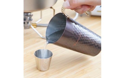 [ベルモント] 銅製チロリ 酒燗器 熱燗器 ちろり 銅 直火不可 湯煎使用 キャンプ用品 アウトドア用品 【012S044】