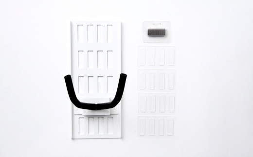 石膏ボード用固定金具 GUITAR HERO（ギターヒーロー）白マグネットカバー付き 壁美人 ギターホルダー 壁掛けホルダー ギターフック ホッチキス 簡単 おしゃれ 【015S159】