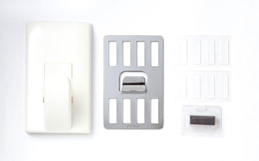 石膏ボード用固定金具 P-8ジャストフックセット白×3個セット 壁美人 壁掛けホルダー ホッチキス 簡単 おしゃれ 玄関 リビング キッチン 【015S160】