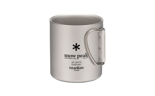 スノーピーク チタンダブルマグ 220 フォールディングハンドル MG-051FHR (Snow Peak) キャンプ用品 アウトドア用品 防災 防災グッズ 防災用品【017S130】