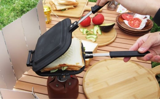 [KAKURI] ホットサンドクッカー キャンプ用品 アウトドア用品【019S018】