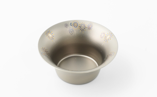 純チタン製お猪口 富士(Fuji) ・夏(花火) オシャレ おちょこ ぐい吞み おしゃれ 酒器 日本酒 チタン 燕三条製 プレゼント 退職祝い 【022S064】