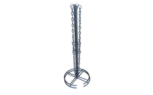 重なるチェーンスタンド2本組 燕三条製 防犯 チェーンポール 園芸 玄関エクステリア [株式会社オビタス] 【024S025】