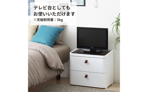 ロイヤルドロアー 542 幅54cm 2段 スリムタイプ アースホワイト squ+ 収納ケース 家具 キッチン 新生活 一人暮らし 【025S007】