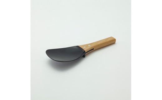 “いつまでも”くっつかない しゃもじ(黒/生成り) キッチン用品 新生活 一人暮らし 燕三条製 [プリンス工業] 【025S022】