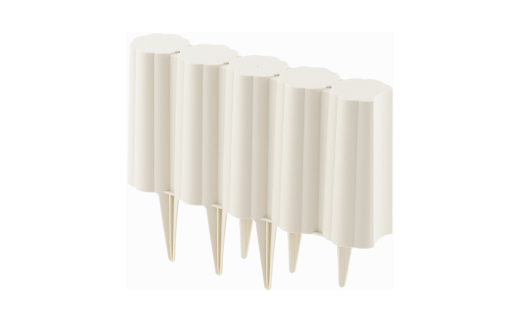 ガーデンフェンスセット アイボリー 40個 ガーデニング 花壇 簡単設置 軽量 軽い おしゃれ 燕三条製 [株式会社オビタス]【025S054】