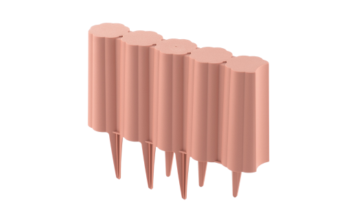 ガーデンフェンスセット ブラウン 40個 ガーデニング 花壇 簡単設置 軽量 軽い おしゃれ 燕三条製 [株式会社オビタス]【025S056】