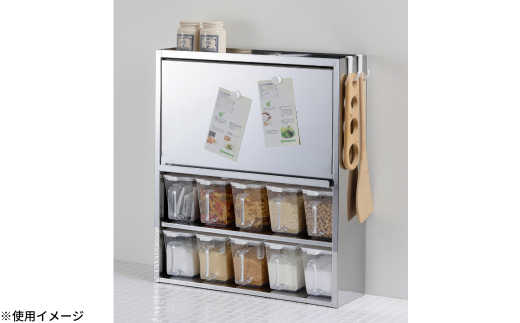 スパイスラック10杯 キッチン用品 ステンレス キッチン収納 調味料入れ 燕三条製 [株式会社オビタス]【032S015】